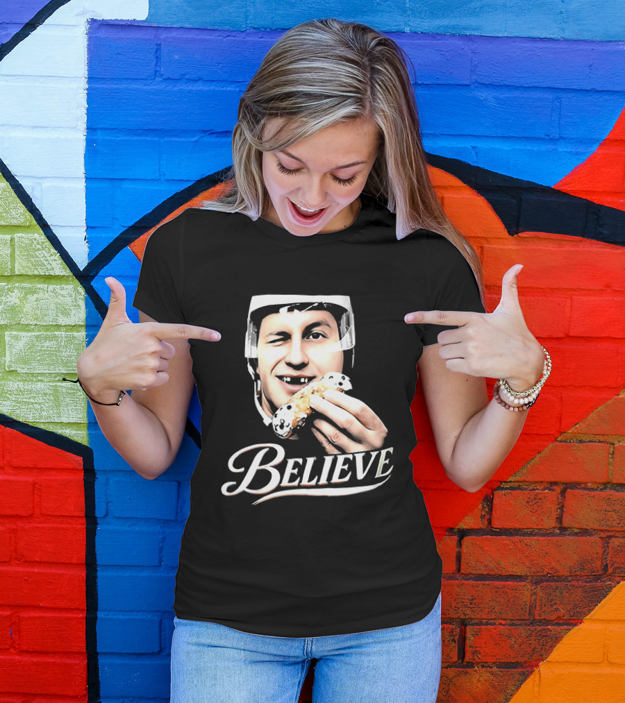 Believe Jack Hughes Big Head Philadelphia Flyers NHL T-Shirt