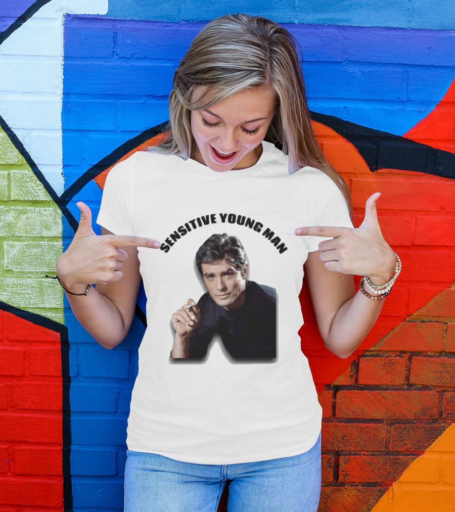 Sensitive Young Man Iconic Actor Cigarette T-Shirt