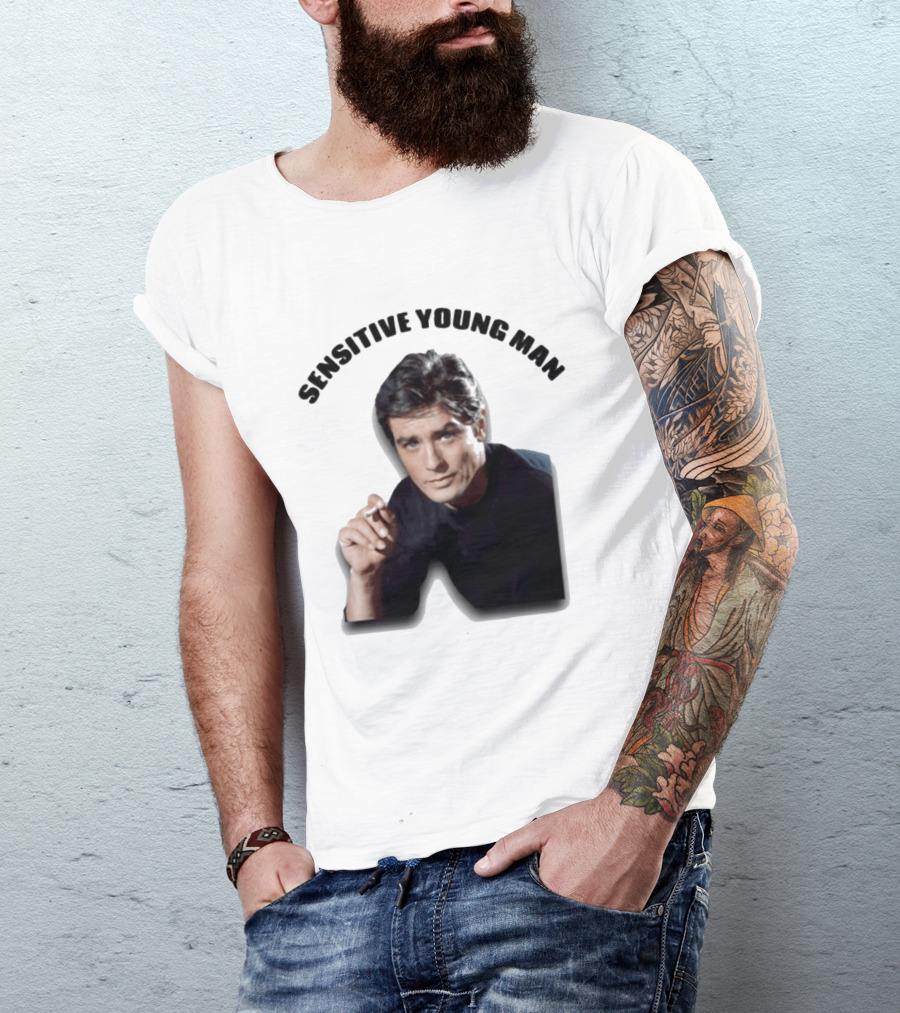 Sensitive Young Man Iconic Actor Cigarette T-Shirt