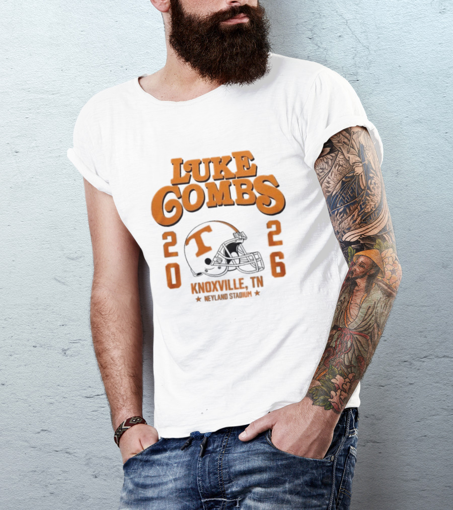 Luke Combs Tennessee Volunteers Knoxville Concert 2026 Stadium Tour T-Shirt