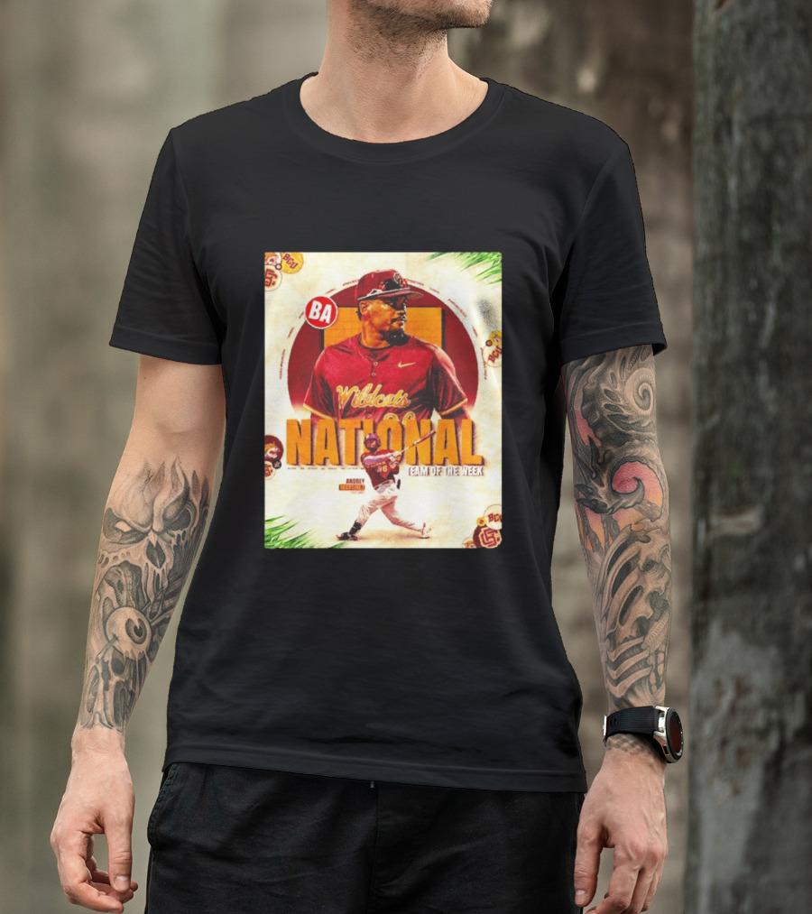 Andrey Martinez Wildcats National Team Of The Week Bethune Cookman T-Shirt