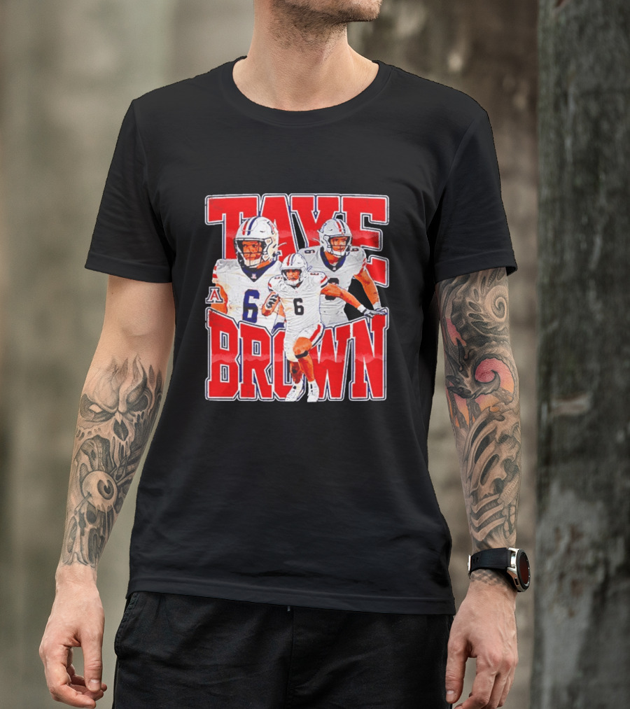 Taye Brown Arizona Wildcats Football Player Number 6 Collage T-Shirt