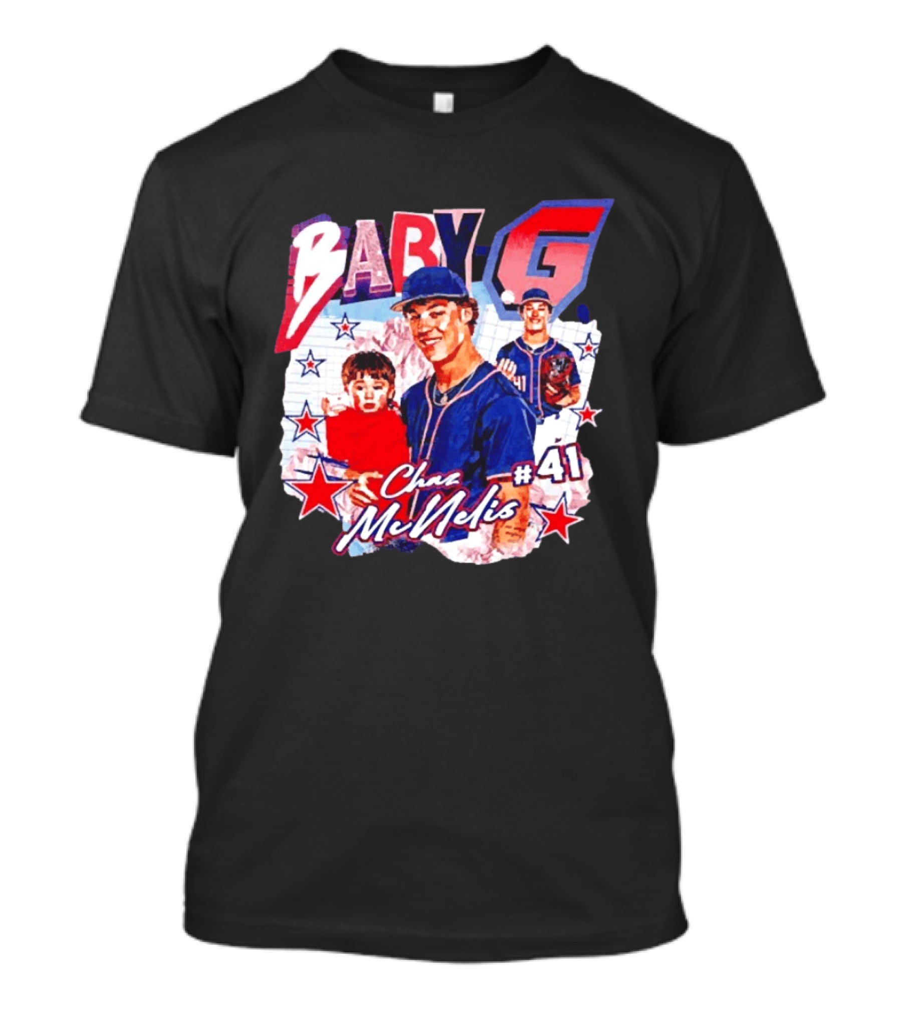 Chaz McNelis 41 Baby G Arizona Wildcats Baseball Stars T-Shirt