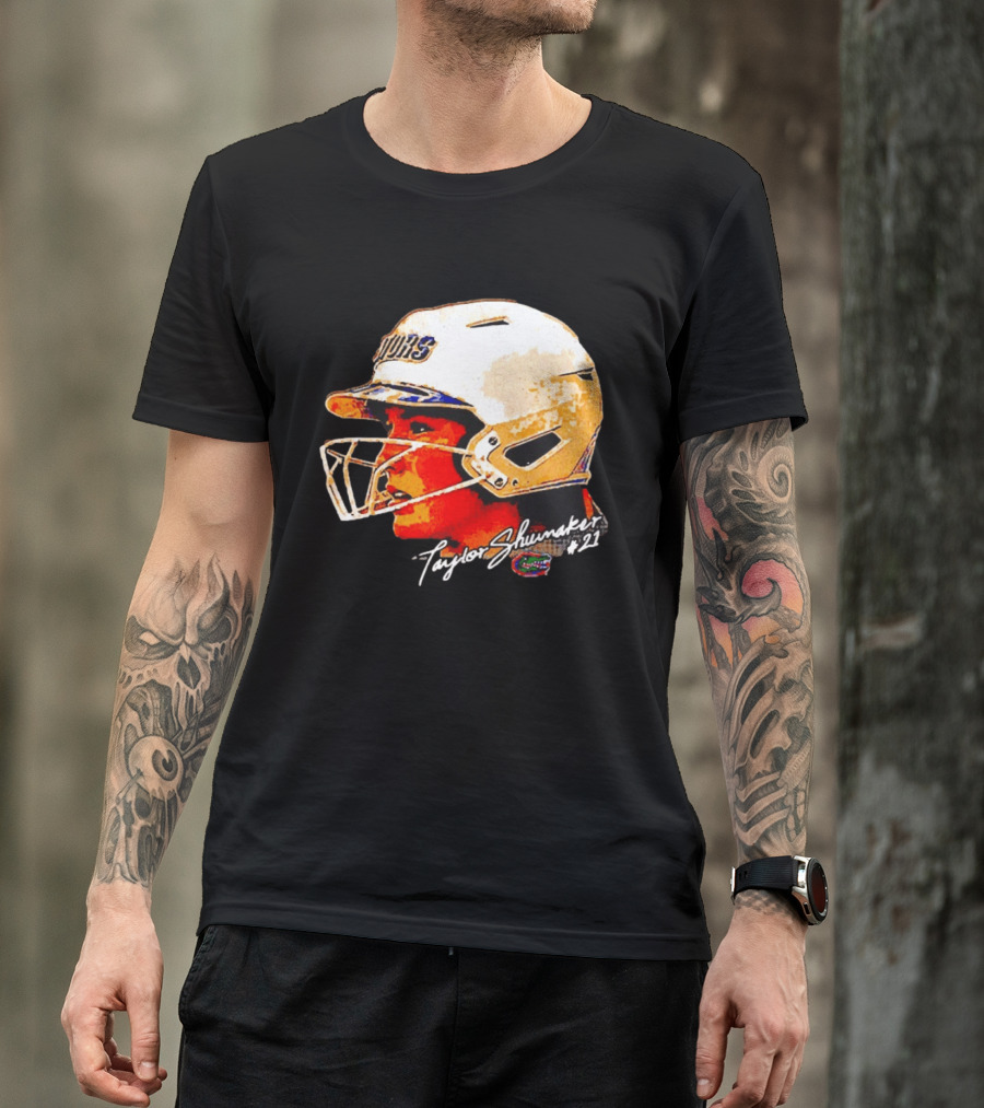 Taylor Shumaker Florida Gators Softball Big Head #21 T-Shirt