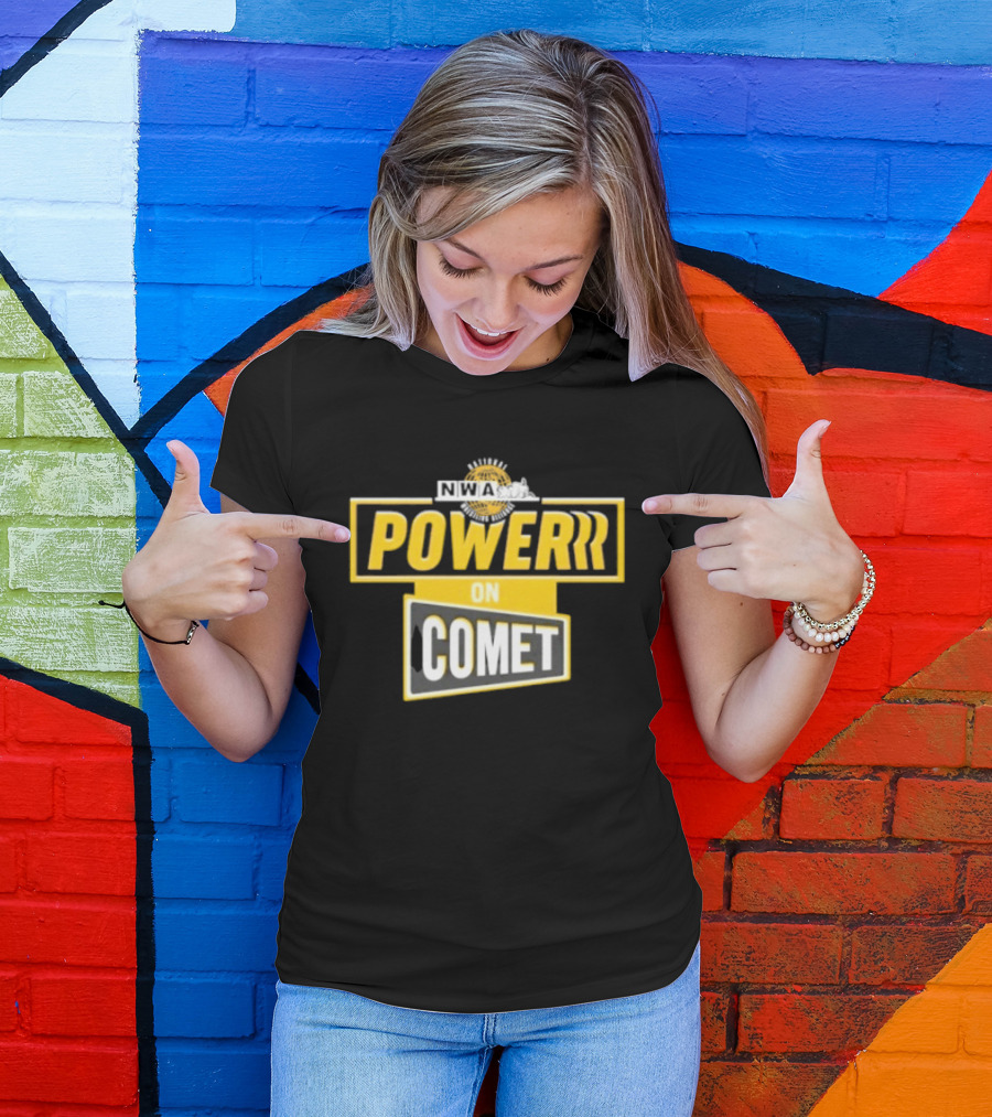 National Wrestling Alliance Powerrr On Comet Retro Sports Entertainment T-Shirt