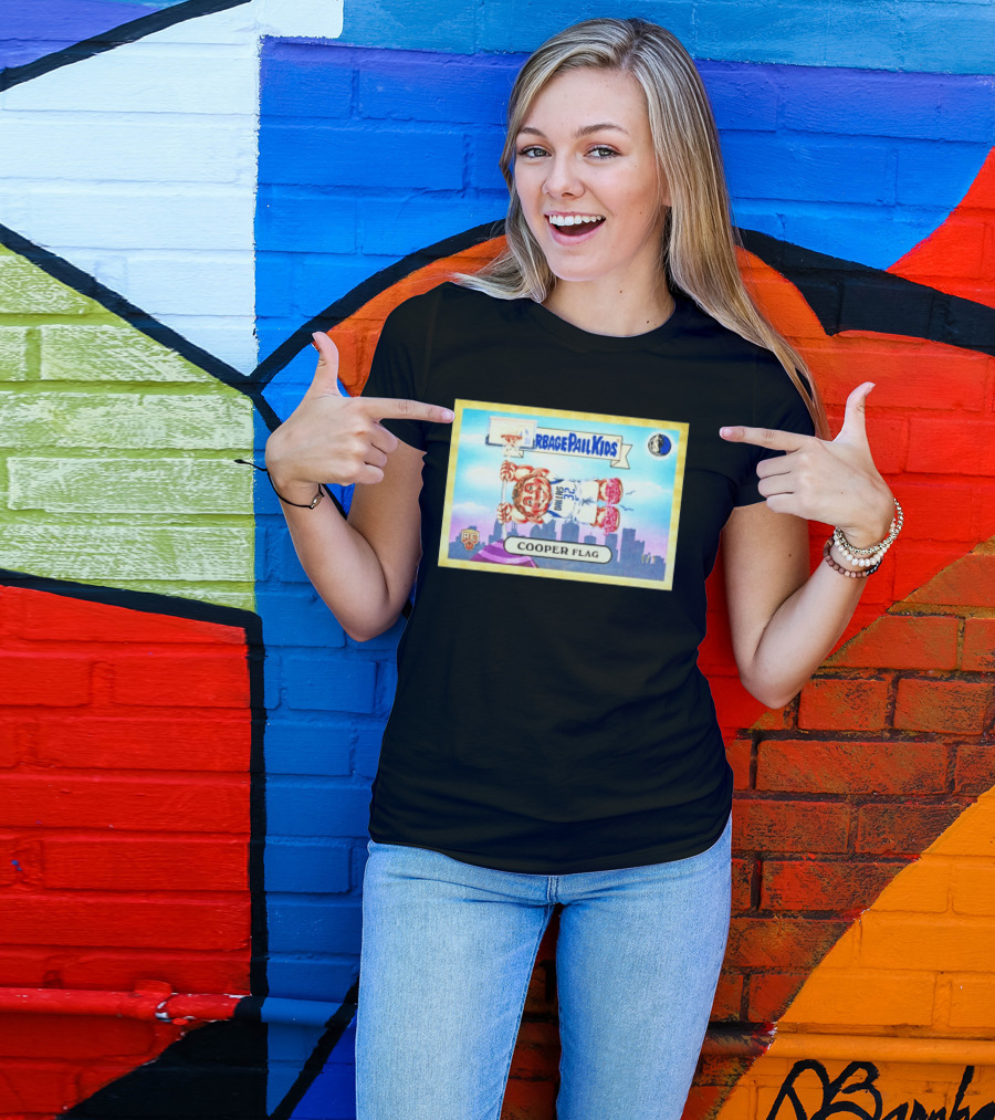 Garbage Pail Kids Cooper Flagg Dallas 32 RC Basketball Skyline T-Shirt