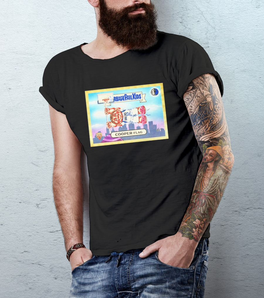Garbage Pail Kids Cooper Flagg Dallas 32 RC Basketball Skyline T-Shirt