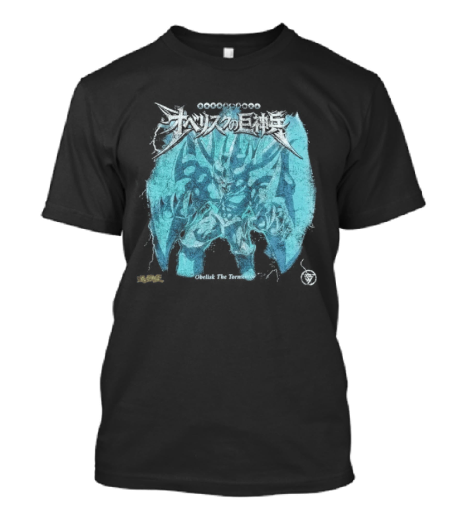 Yu Gi Oh Obelisk The Tormentor Blue Japanese Kanji T-Shirt