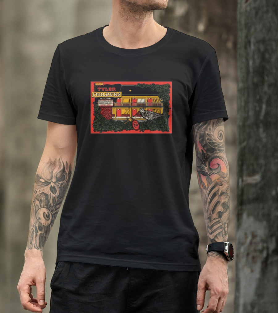 Tyler Childers Dallas Texas April 23 2026 Tour Bird Motel T-Shirt