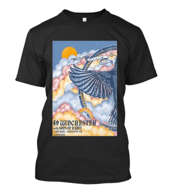 49 Winchester Sons Of Habit The Burl Lexington KY April 24 2026 Bird And Cloud T-Shirt