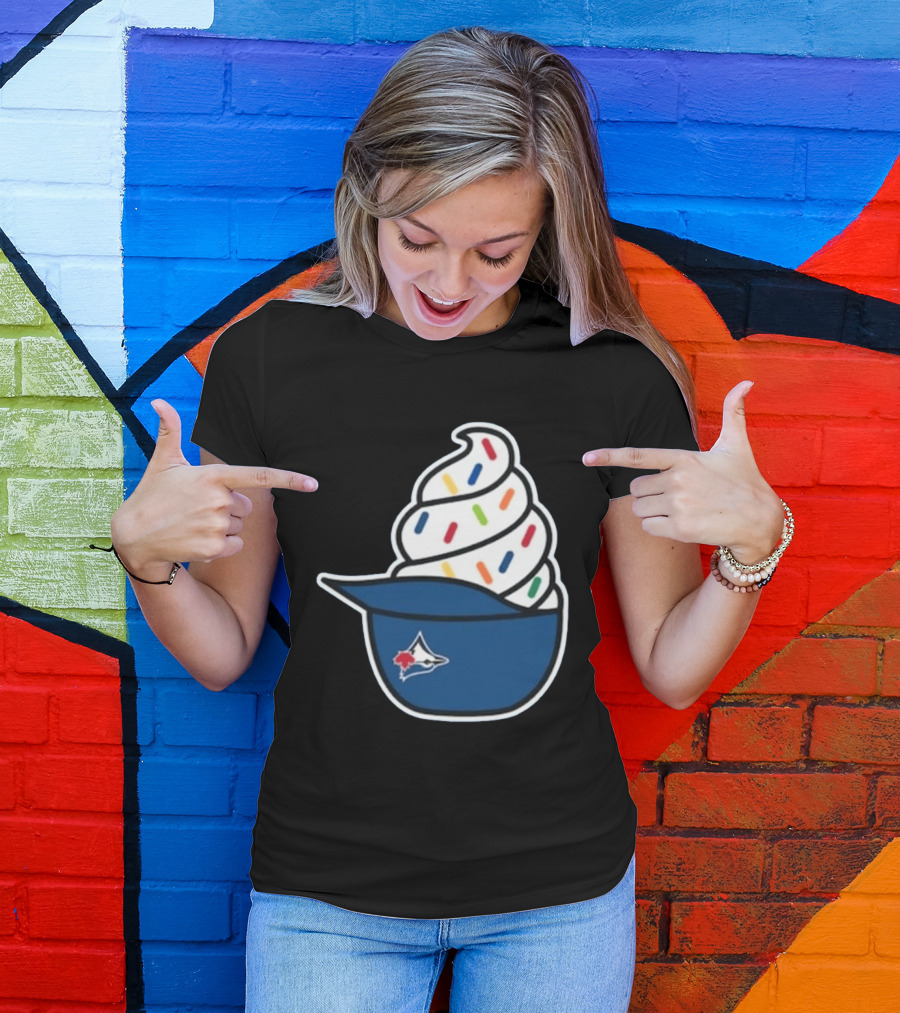 2026 Blue Jays Ice Cream Helmet Toronto Baseball Fan Cap Sundae T-Shirt