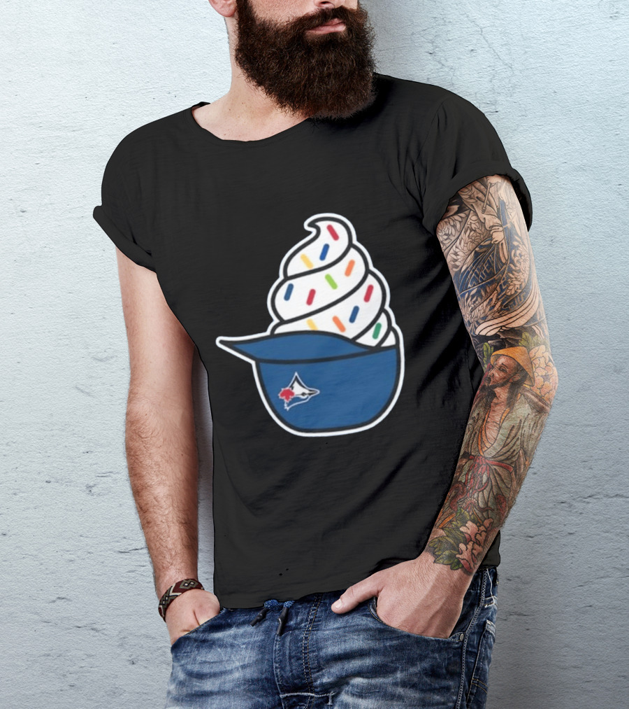 2026 Blue Jays Ice Cream Helmet Toronto Baseball Fan Cap Sundae T-Shirt