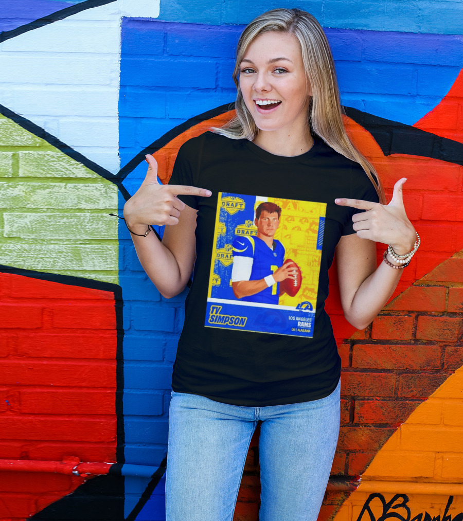 Ty Simpson Los Angeles Rams NFL Draft 2026 Quarterback Alabama T-Shirt