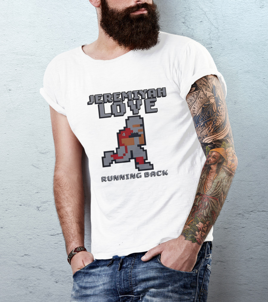 Jeremiyah Love Running Back 8 Bit T-Shirt