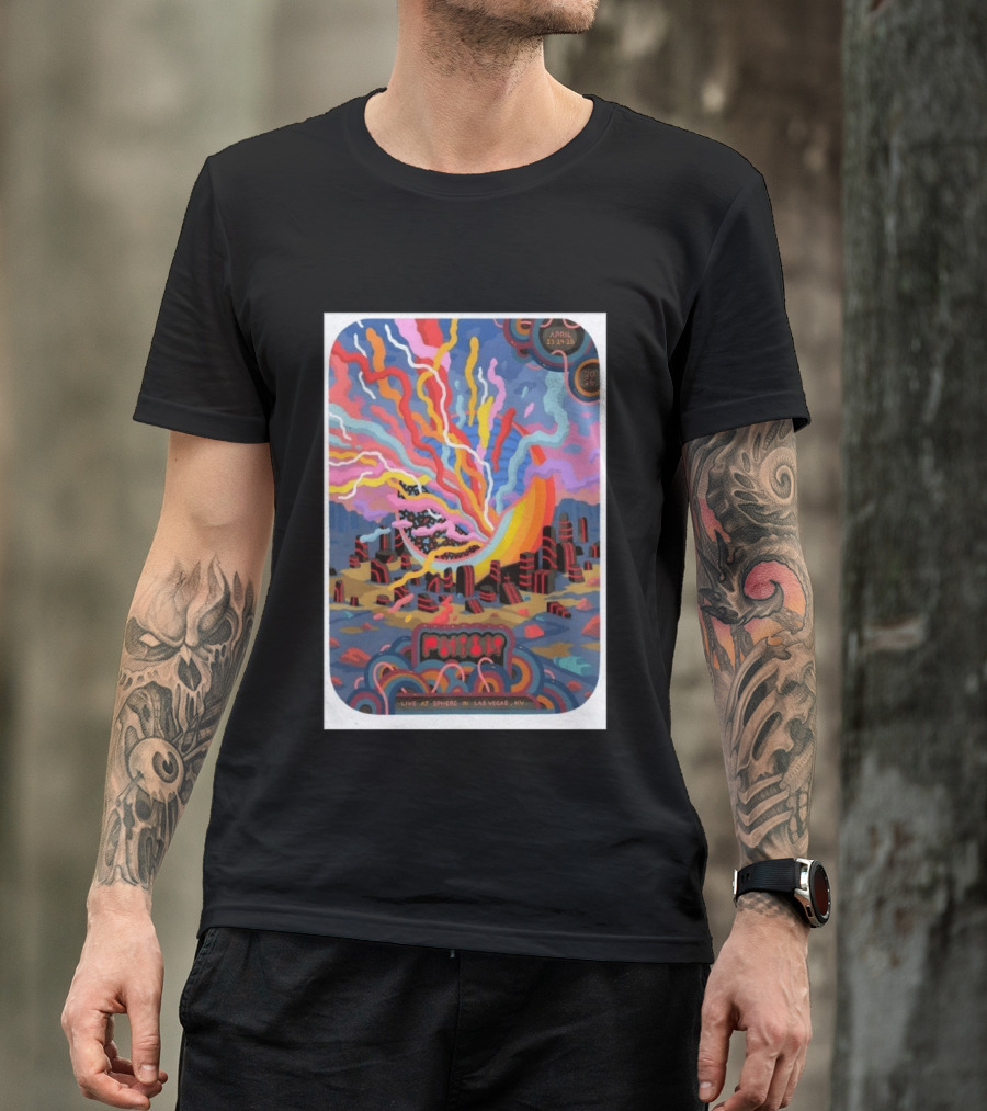 Phish Live At Sphere Las Vegas April 23 24 2026 Psychedelic Art Event T-Shirt