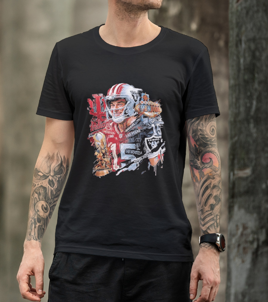 Las Vegas Raiders Football Welcome Mendoza Raiders Indiana 15 T-Shirt