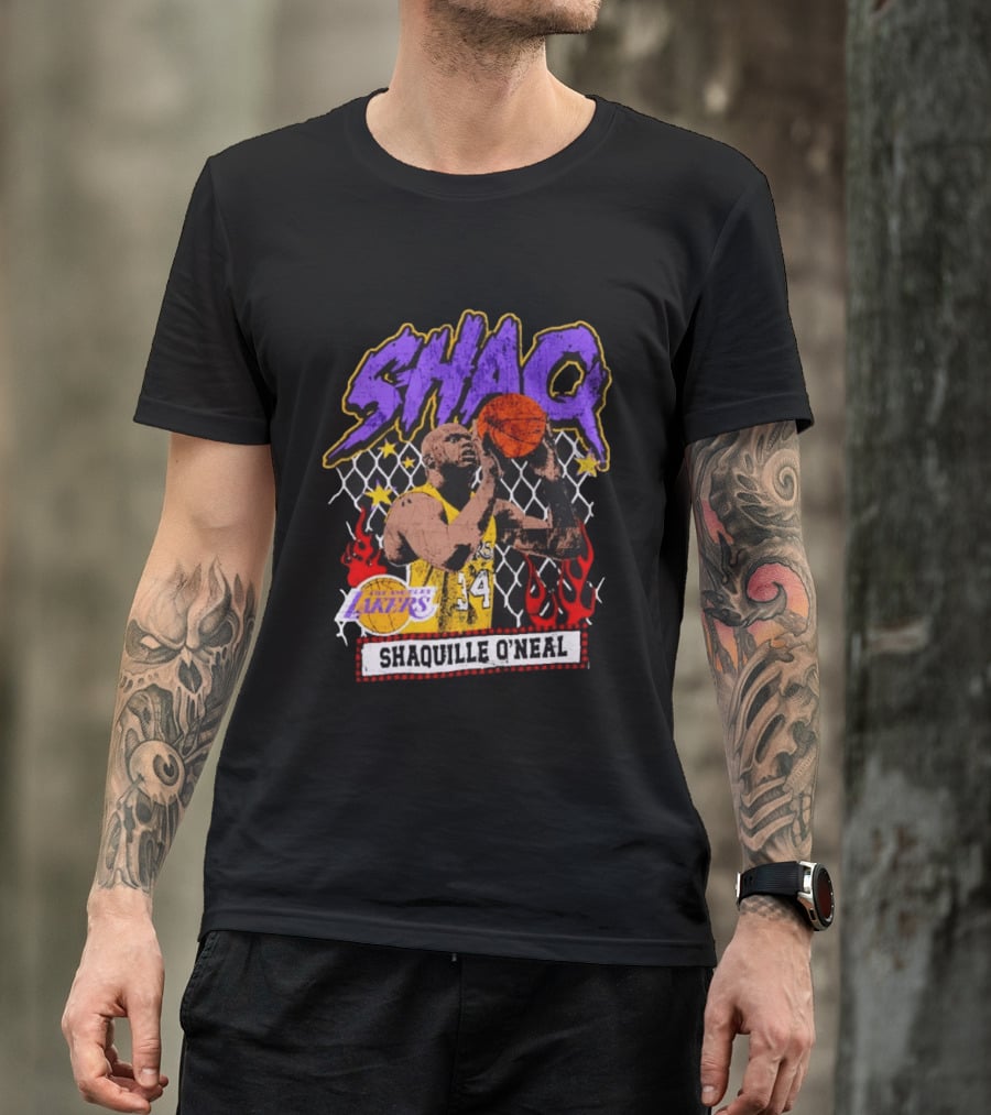 Shaquille O'Neal Shaq Los Angeles Lakers Basketball Icon 34 T-Shirt
