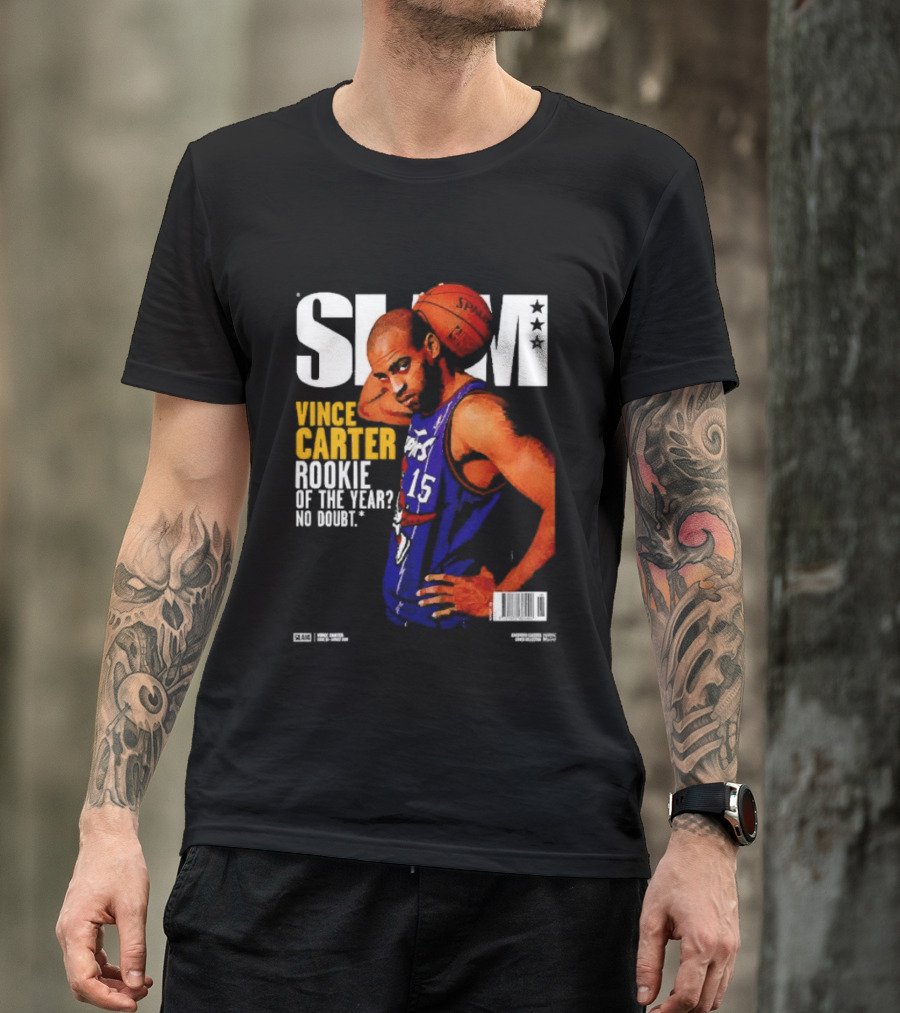 Slam Vince Carter Toronto Raptors Rookie Of The Year No Doubt T-Shirt