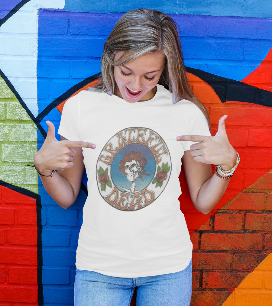Grateful Dead 1970s Bertha Skull And Roses T-Shirt