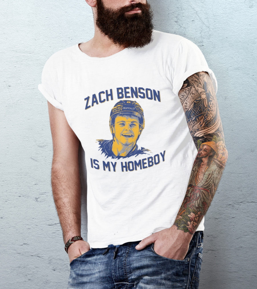 Zach Benson Is My Homeboy Buffalo Hockey Fan T-Shirt