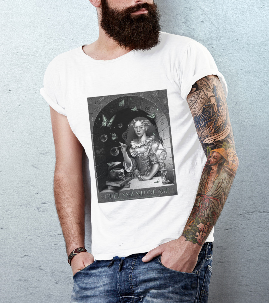 Queens Of The Stone Age Rancho Mirage California 2026 Gig Agua Caliente April 25 2026 T-Shirt