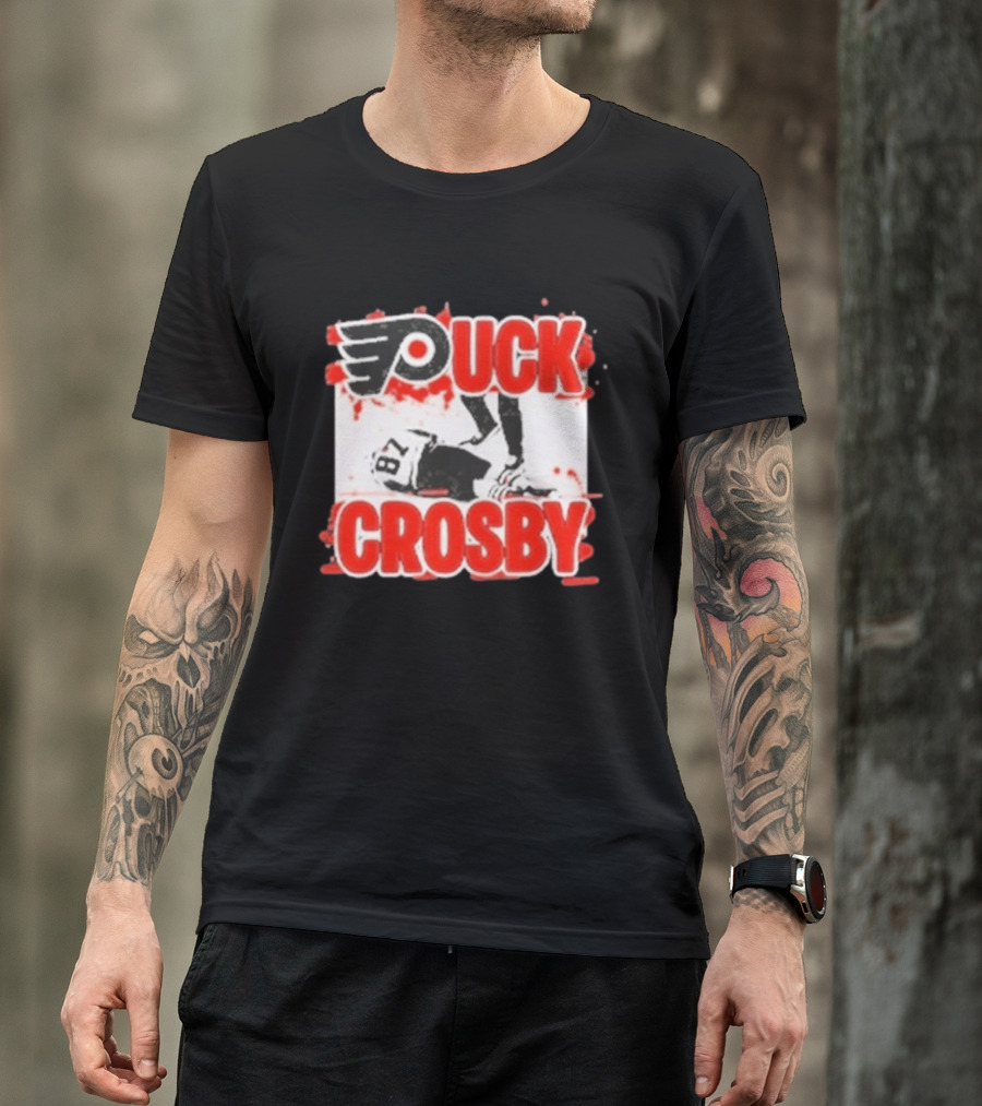 Puck Crosby Philadelphia Flyers Hockey 87 2026 T-Shirt