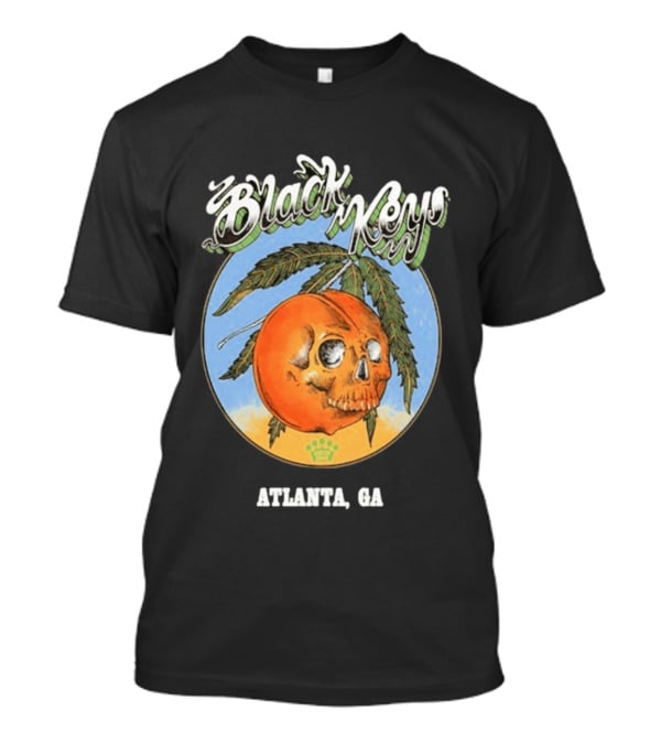 Black Keys Atlanta GA Skull Orange T-Shirt