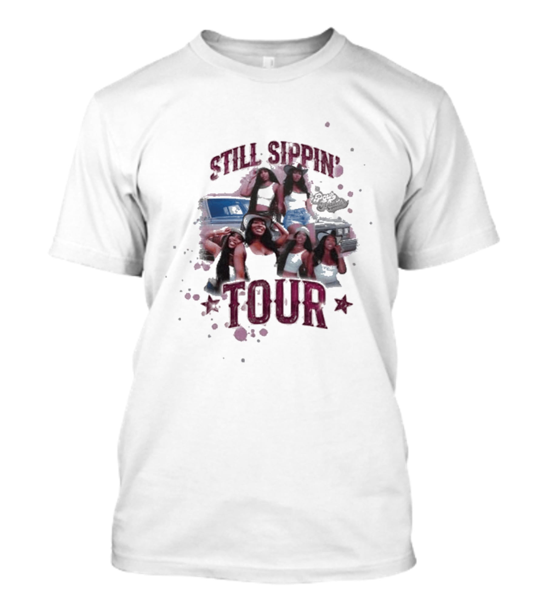 Still Sippin' Tour By Pour Minds Retro Vibe T-Shirt