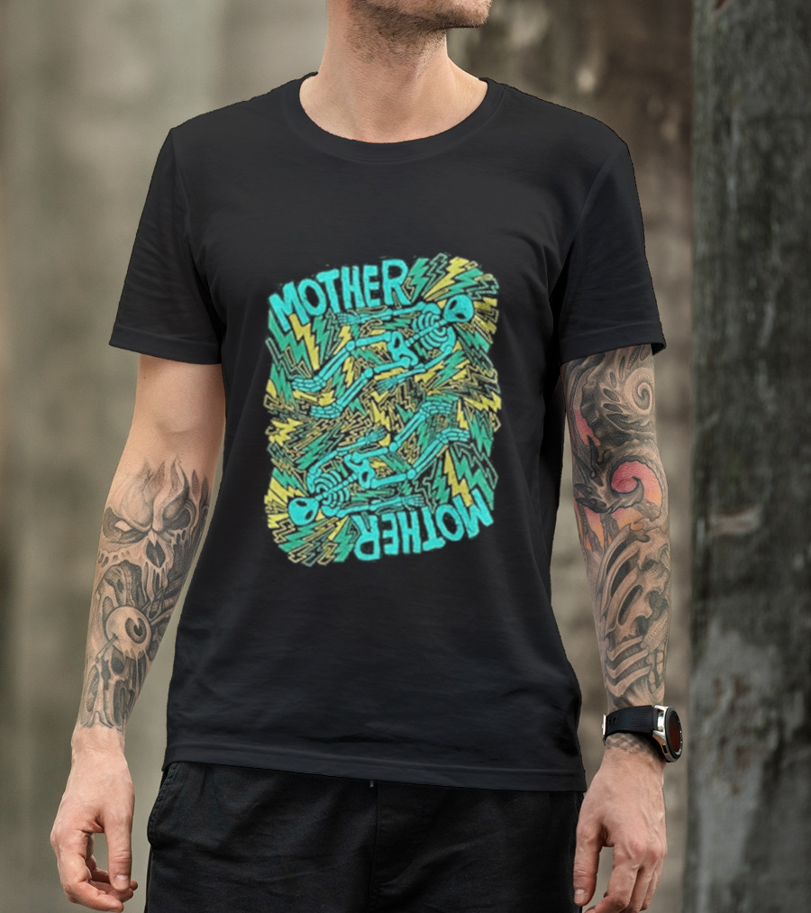 Mother Mother Grief Chapter Au Tour Lightning Figures And Neon T-Shirt
