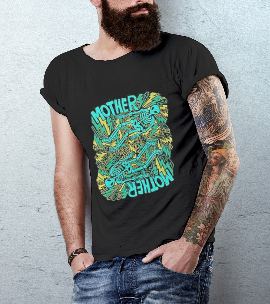 Mother Mother Grief Chapter Au Tour Lightning Figures And Neon T-Shirt
