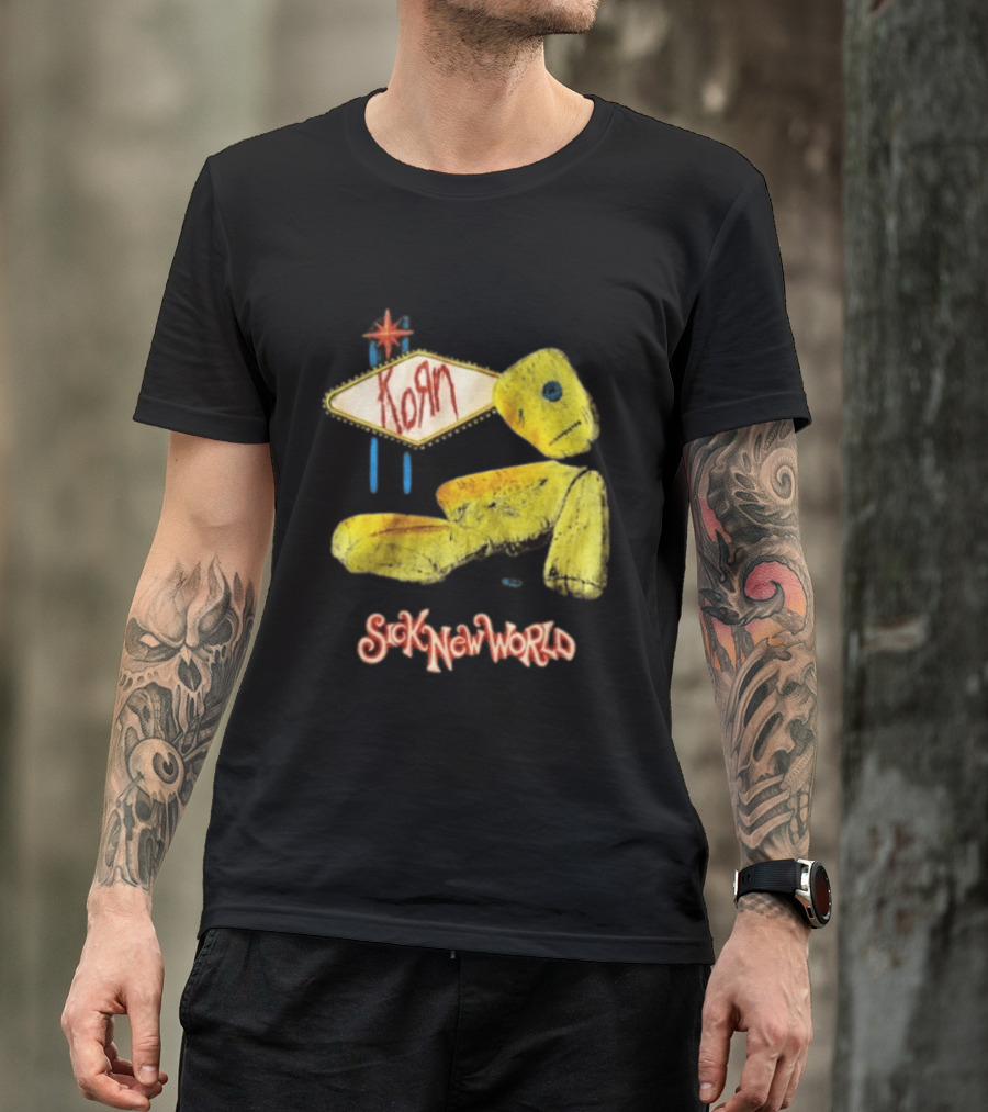 Korn Sick New World 2026 Las Vegas Voodoo Doll April 25 Event T-Shirt