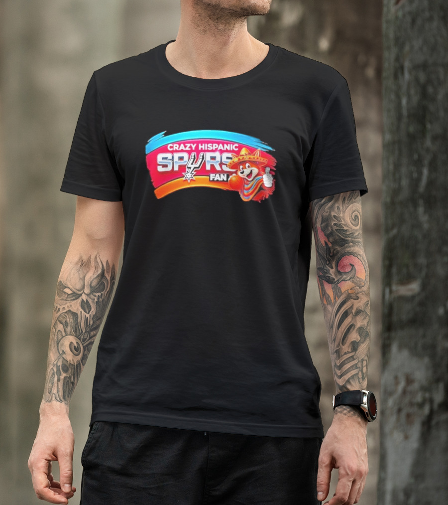 Crazy Hispanic Spurs Fan San Antonio Coyote Basketball 2026 T-Shirt