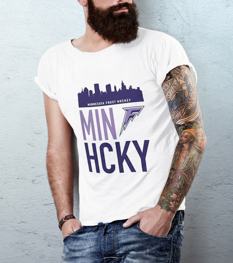 Minnesota Frost Hockey Skyline MVP MIN HCKY F T-Shirt