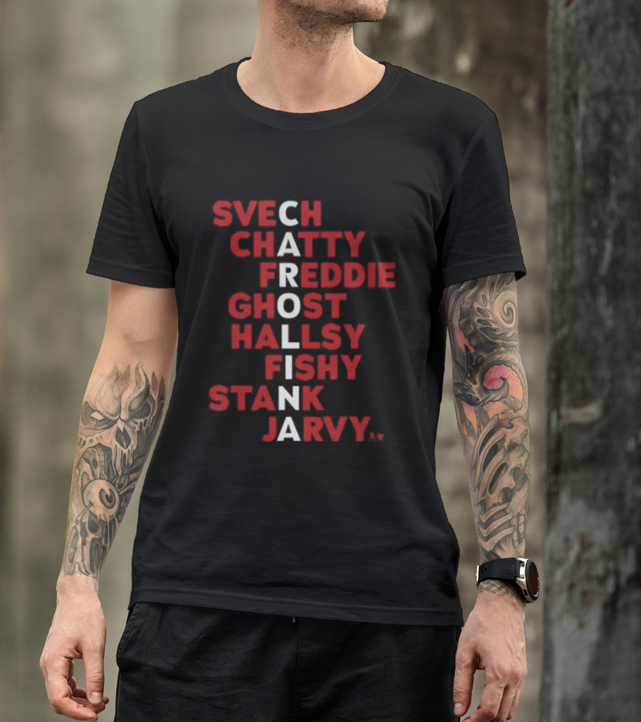 Carolina Hockey Names 2026 Svech Chatty Freddie Ghost Hallsy Fishy Stank Jarvy T-Shirt