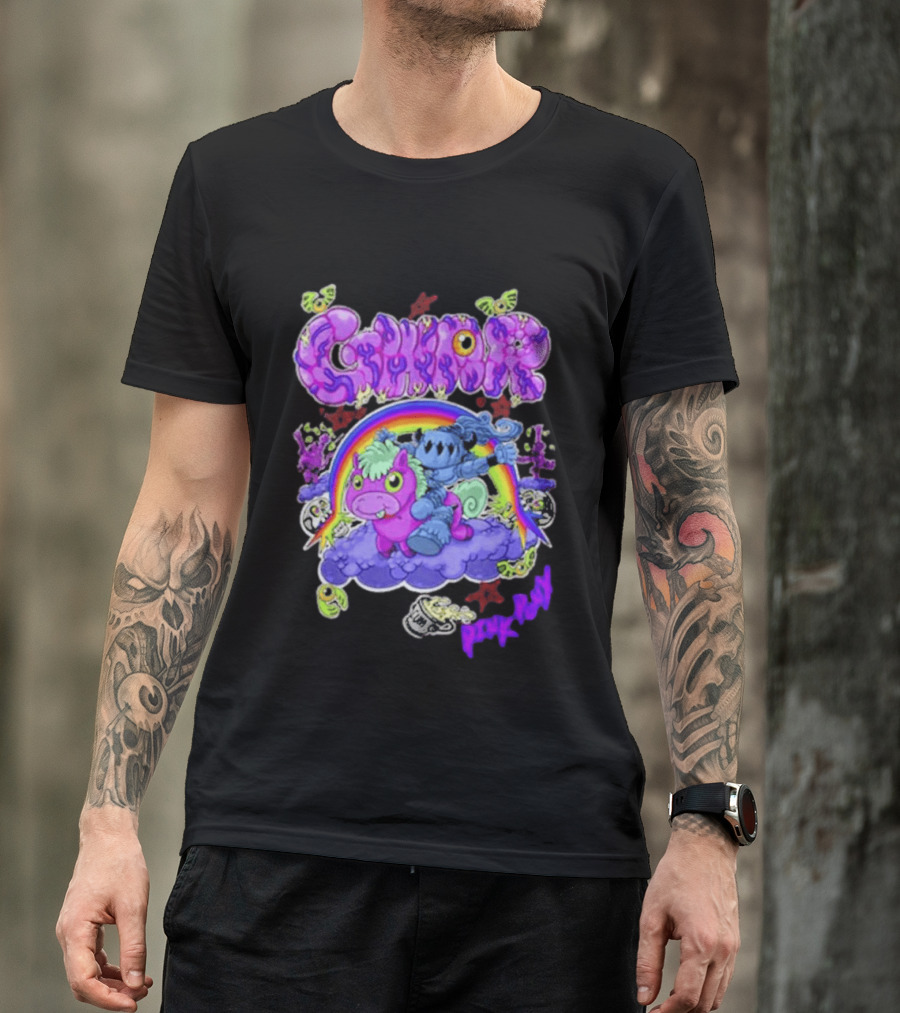 Gwar Pink Pony Club Rainbow Fantasy Adventure T-Shirt