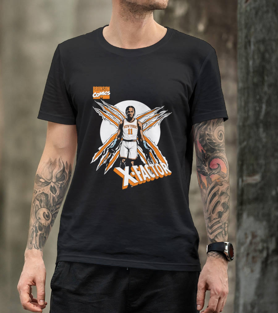 Jalen Brunson X Factor New York Knicks Comics NBA T-Shirt