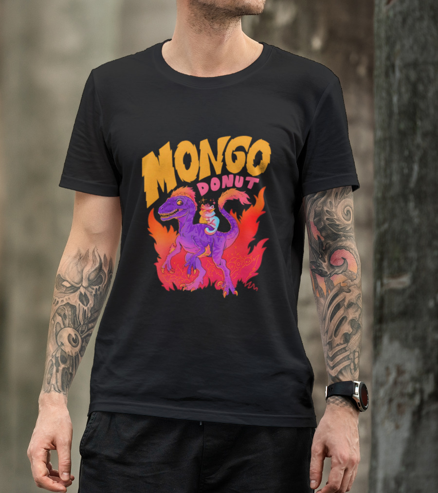 Mongo Donut Dungeon Crawler Carl Dinosaur T-Shirt