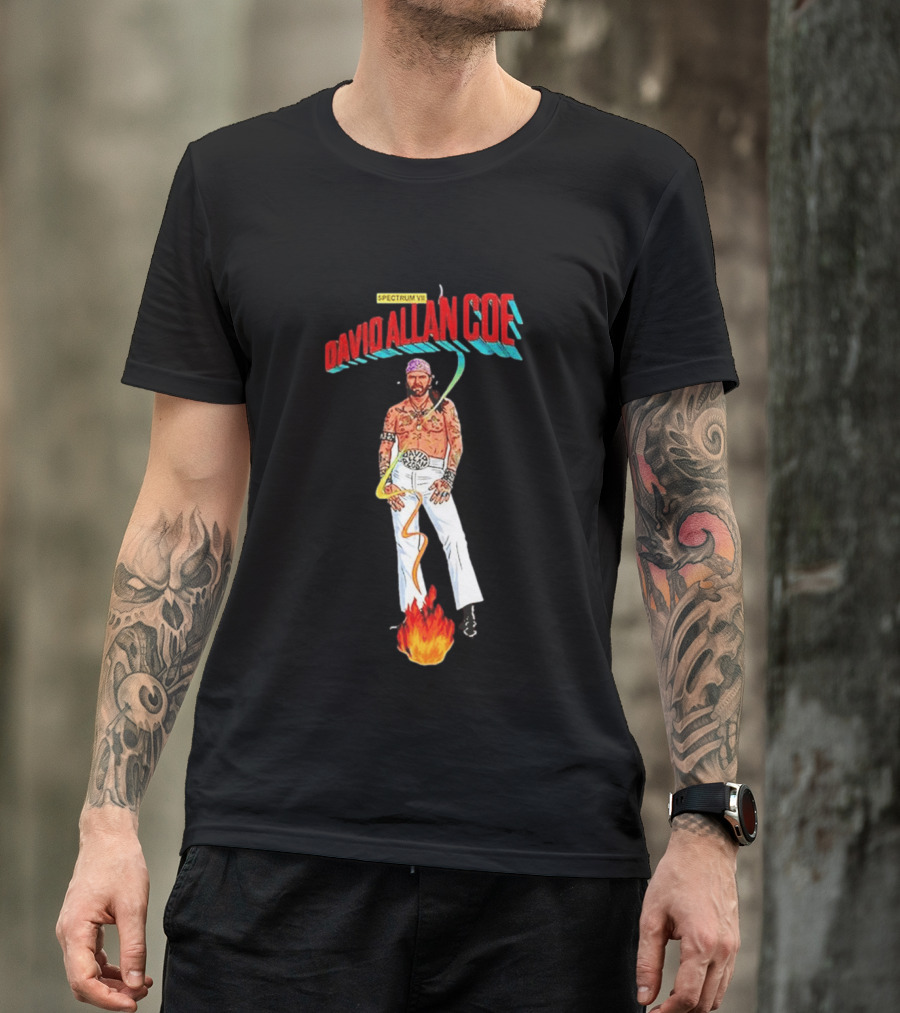 David Allan Coe Spectrum VII 2026 Vintage Style Music T-Shirt