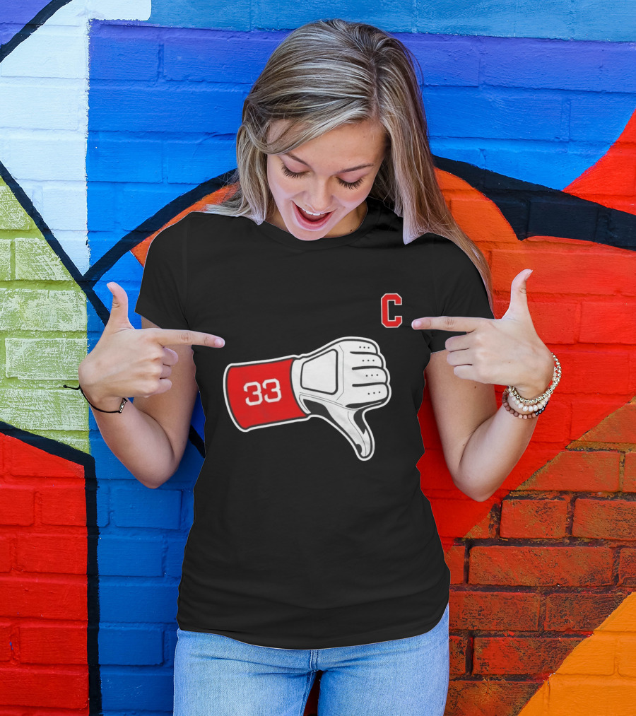 Nice Tek 33 Thumbs Down C Cleveland Guardians T-Shirt