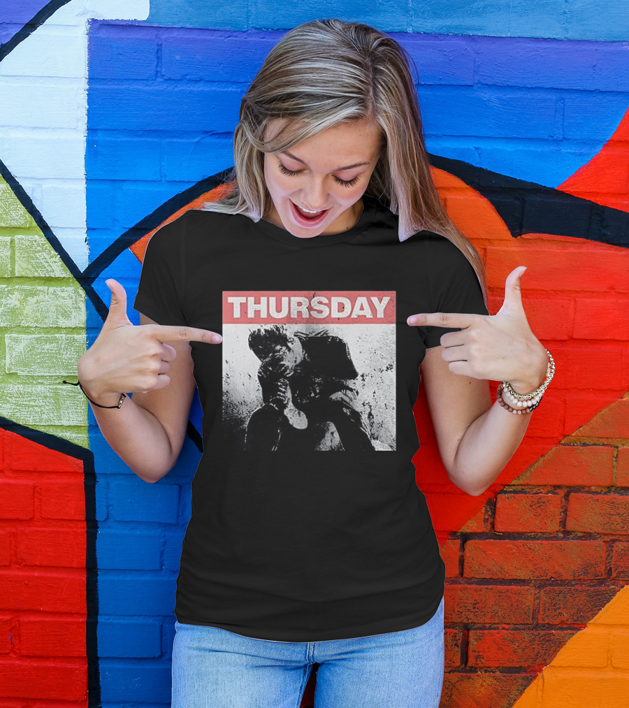 Thursday Sitting Alone In The Dark Of The Stadium Grunge T-Shirt