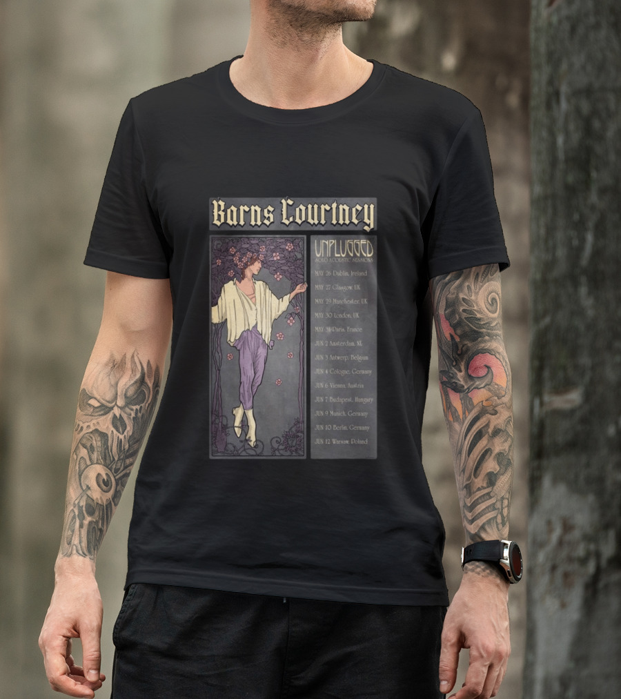 Barns Courtney Unplugged Tour May June 2023 UK Europe Dates T-Shirt