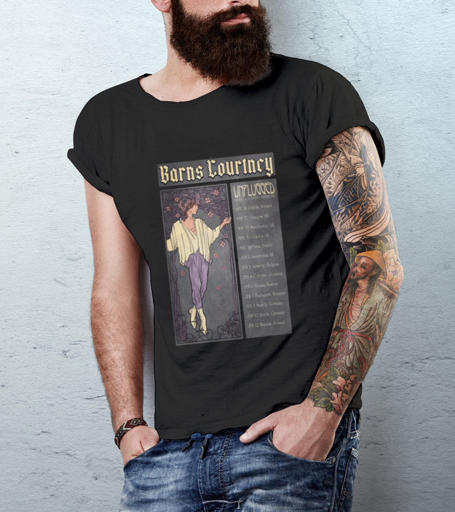 Barns Courtney Unplugged Tour May June 2023 UK Europe Dates T-Shirt