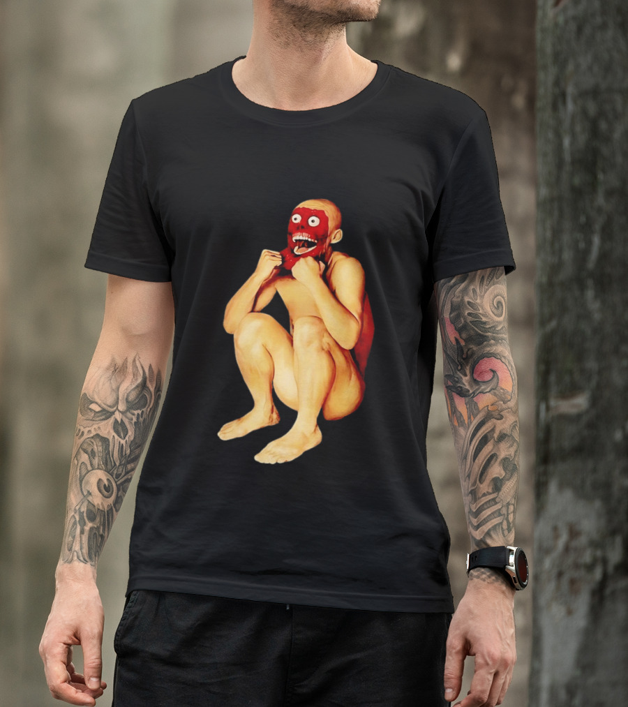 Face Off Meme Bald Character Peeling Illusion T-Shirt