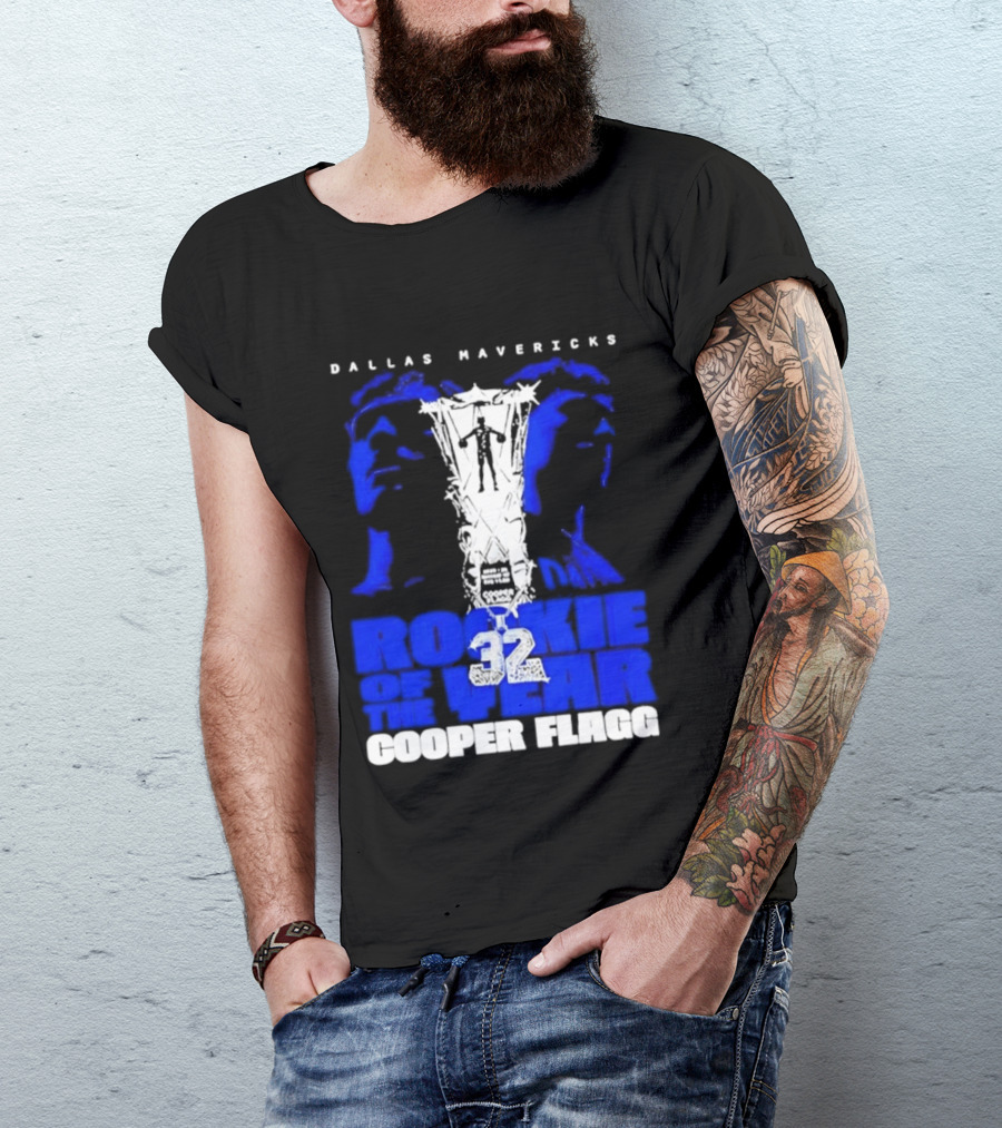 Dallas Mavericks Rookie Of The Year 2026 Cooper Flagg 32 T-Shirt