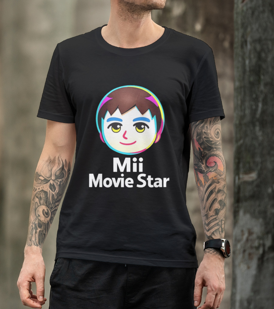 Mii Movie Star Icon Face Emojis T-Shirt