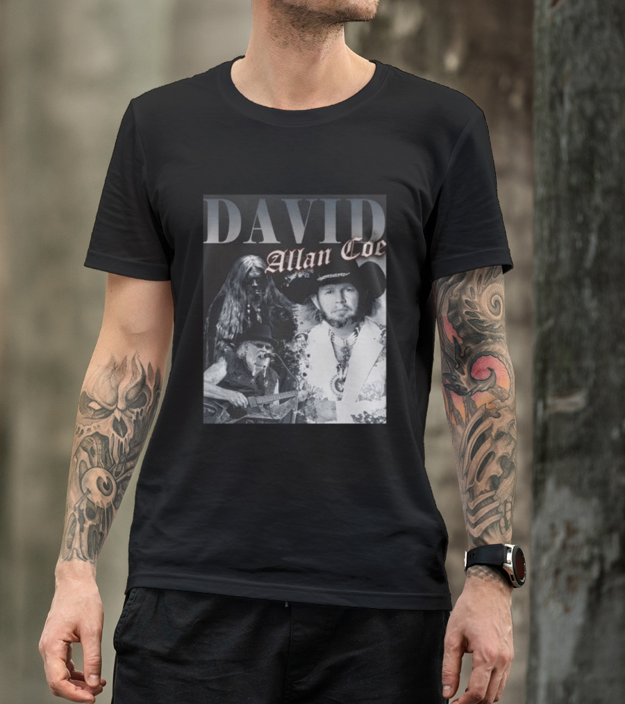 David Allan Coe Iconic Country Music Legend Images T-Shirt