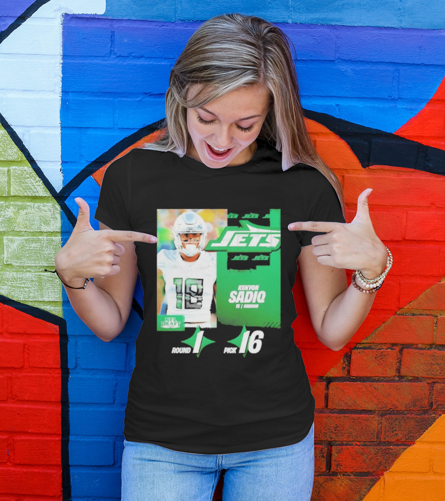 New York Jets Draft Kenyon Sadiq Pick 16 Round 1 2026 NFL Draft T-Shirt