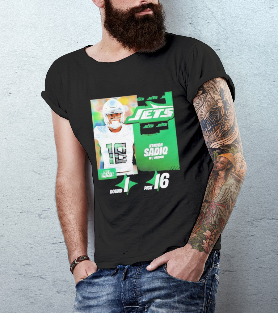 New York Jets Draft Kenyon Sadiq Pick 16 Round 1 2026 NFL Draft T-Shirt