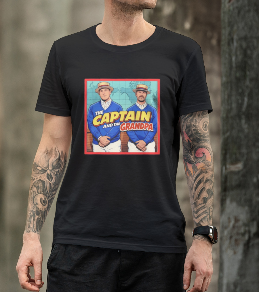 David Ross Anthony Rizzo The Captain And The Grandpa Chicago Cubs T-Shirt