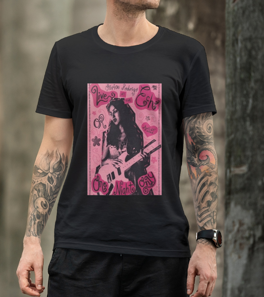 Olivia Rodrigo Live At The Echo April 24 2026 One Night Only T-Shirt